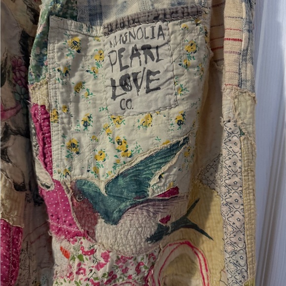 Magnolia Pearl Patchwork Pants - rabbits, elephants and bananas!  OSFM EUC. - Picture 4 of 13